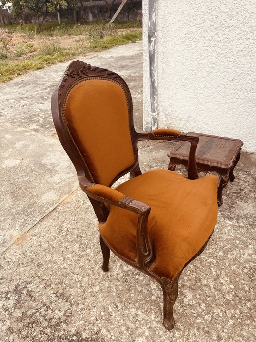 Cadeirão, Poltronas e mesas de Centro Luís XV