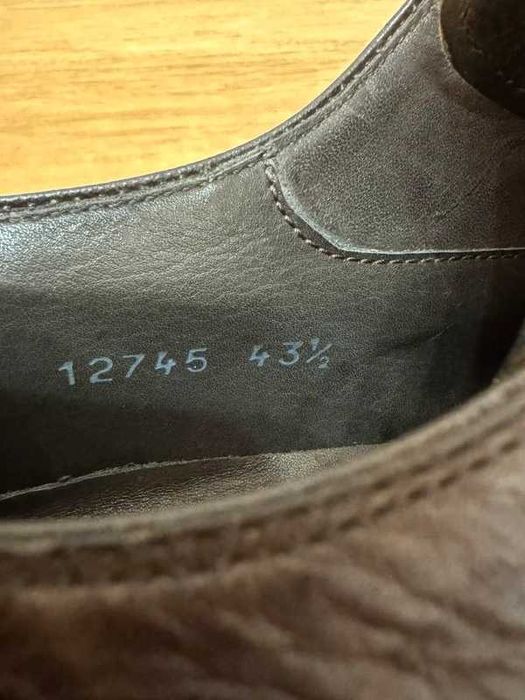 Magnanni Melo Leather Plain Toe Derbies 43,5 buty wizytowe skórzane
