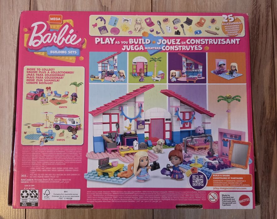 Mega Construx Barbie Dom w Malibu GWR34