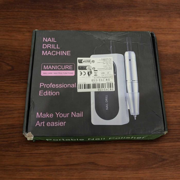 Електрична фреза для манікюру 45000 RPM, акумуляторна, LCD дисплей