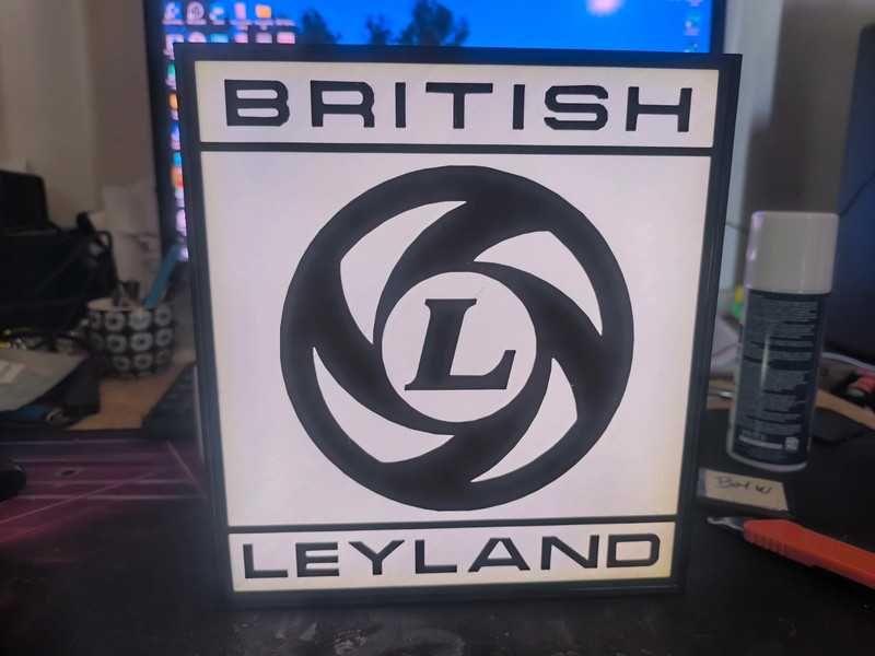 Lightbox Luminaria decorativa British Leyland