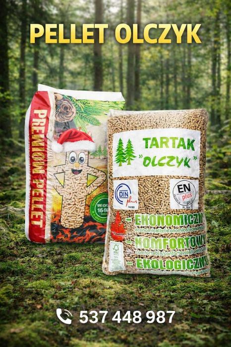 Pellet pelet Olczyk 1630zł/t!! Zapewniamy transport Winda HDS!!