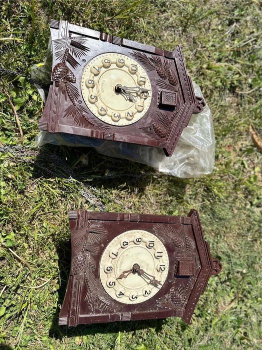 Zegar ścienny Majak z kukułką CCCP antyk mechanizm wagowy do renowacji