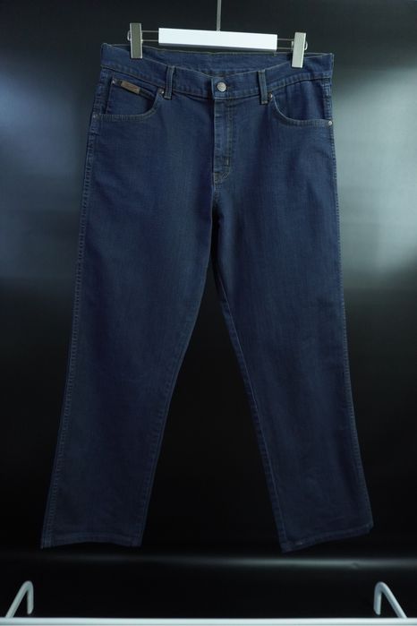 Чоловічі джинси | оригінал | WRANGLER Texas  Stretch Men’s Dark Blue Jeans  W36 L30
