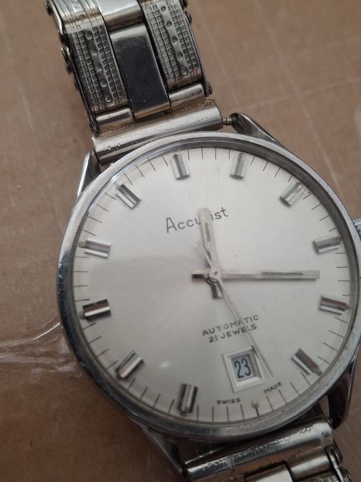 Vintage Suíço Accurist Automatico 21 Jewels para homem 1960/70's  2