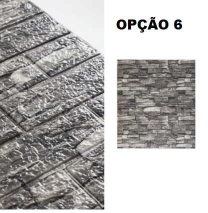 PORTES GRATIS - 10 unidades de papel de parede 3D tijolo rustico