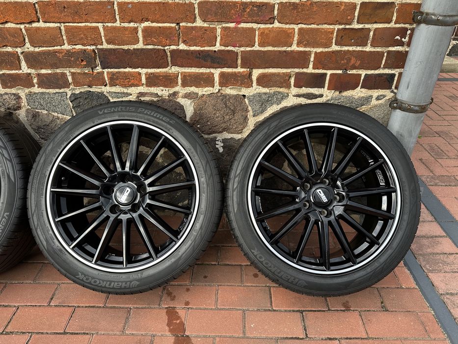 Alufelgi 5x112 18 Audi A4 B9 A6 C7 C6 245/45 letnie czarny polysk rant