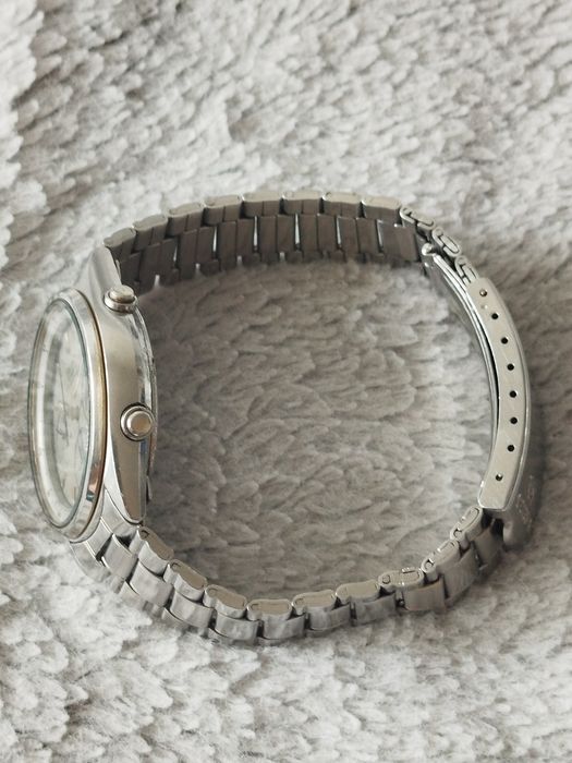 Zegarek Seiko Quartz Chronograph 7A38-7060 silver gold two tone