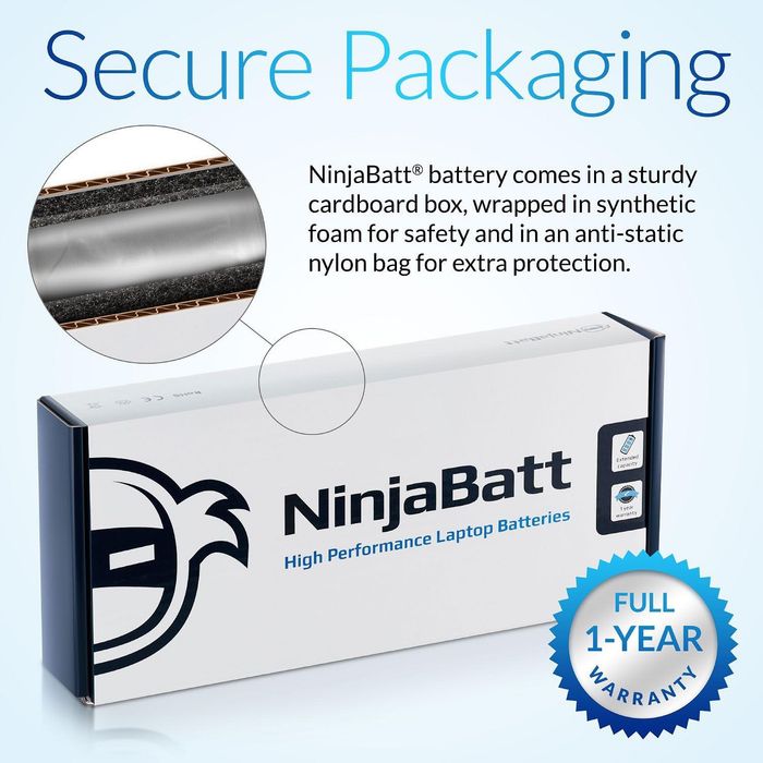 NinjaBatt® Nowa bateria do laptopa Dell Inspiron N5110 N7010 N7110