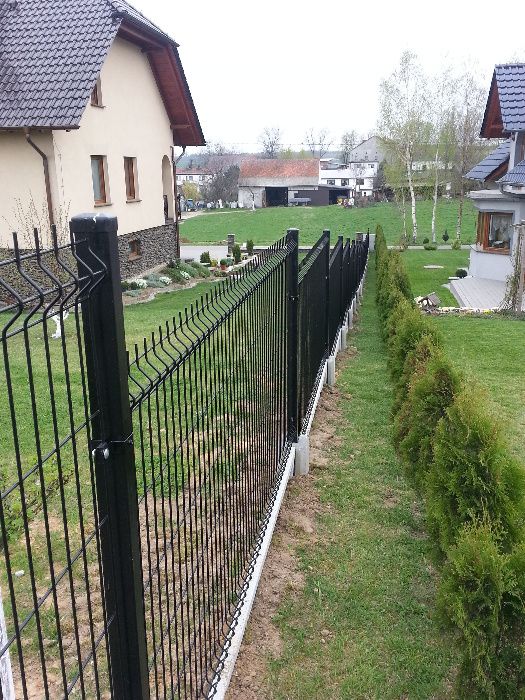 Ogrodzenie panelowe 1450mm 5mm grafit z podmurówką SAPES PRODUCENT