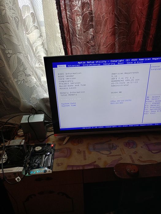 Материнская плата X 99 2011v3  + проц 2650 v4 + опер 16гиг + охладение