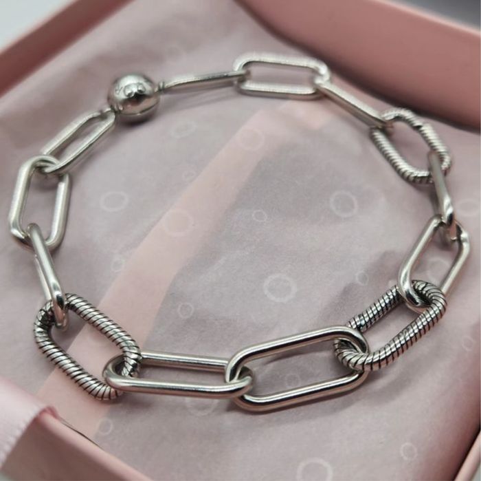Жіночий срібний браслет пандора pandora me сріьло 935 розмір 17-21