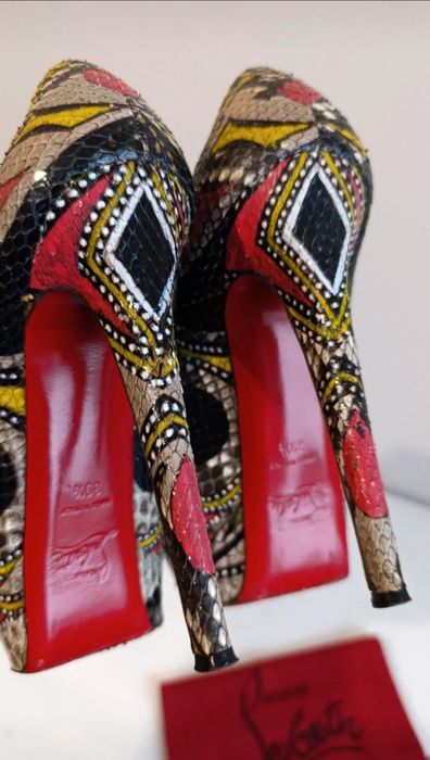 Sapatos Christian Louboutin Bianca 140  PYTHON