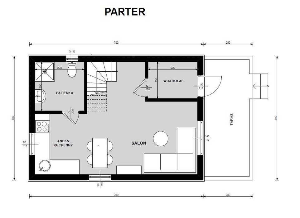 Dom drewniany całoroczny 5 x 7 m - PRODUCENT. Na wymiar.