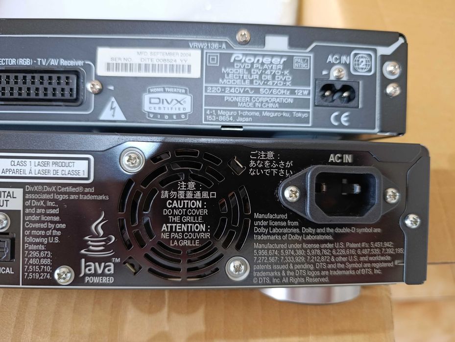 Blu ray Pioneer  e DVD Pioneer