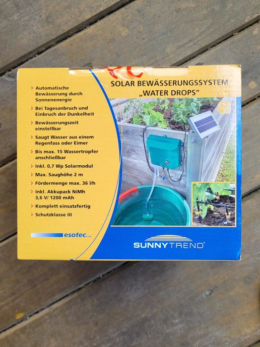 Solarny system do podlewania roślin