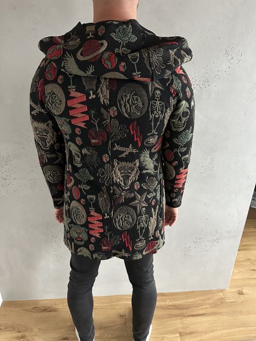 Katana kurtka parka kardigan płaszcz khaki czarny