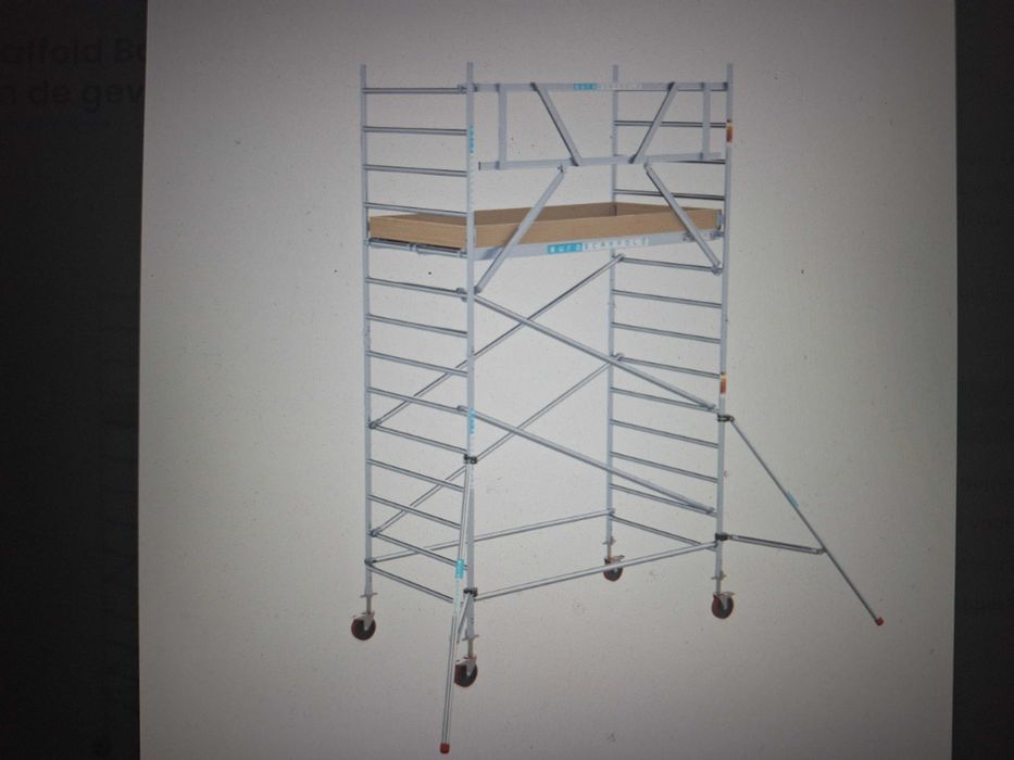 Rusztowanie Aluminiowe Euroscaffold 135x250x520 wysokość robocza.