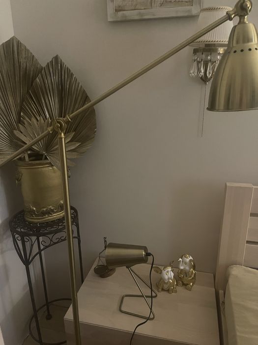 Лампи  напольна світильник и настільна Латунь