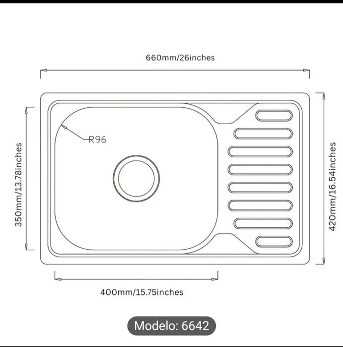 Lava louça inox novo em caixa