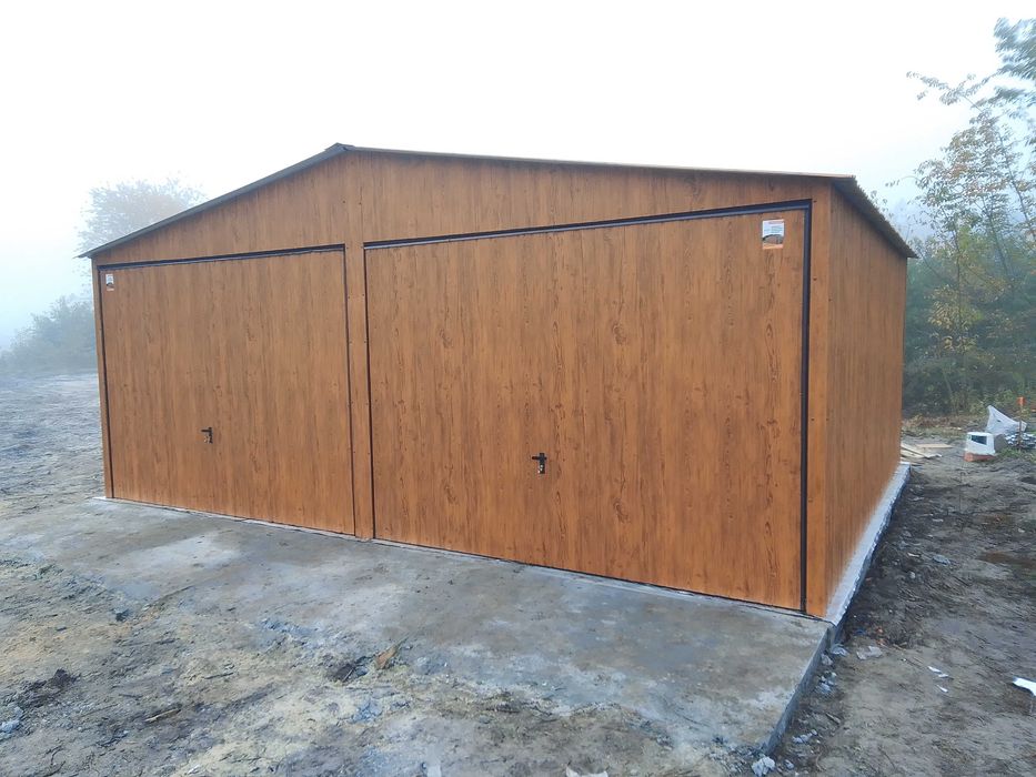 Garaż blaszany 6x6 Złoty Dąb