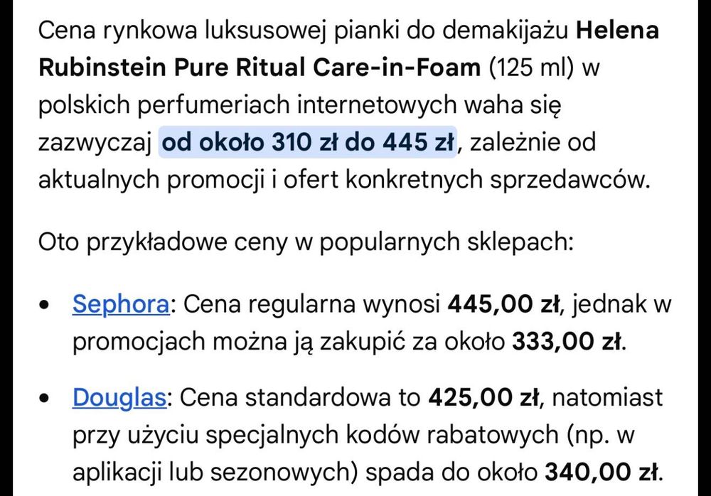 Helena Rubinstein 125 ml pianka do twarzy nowa oryginalna
