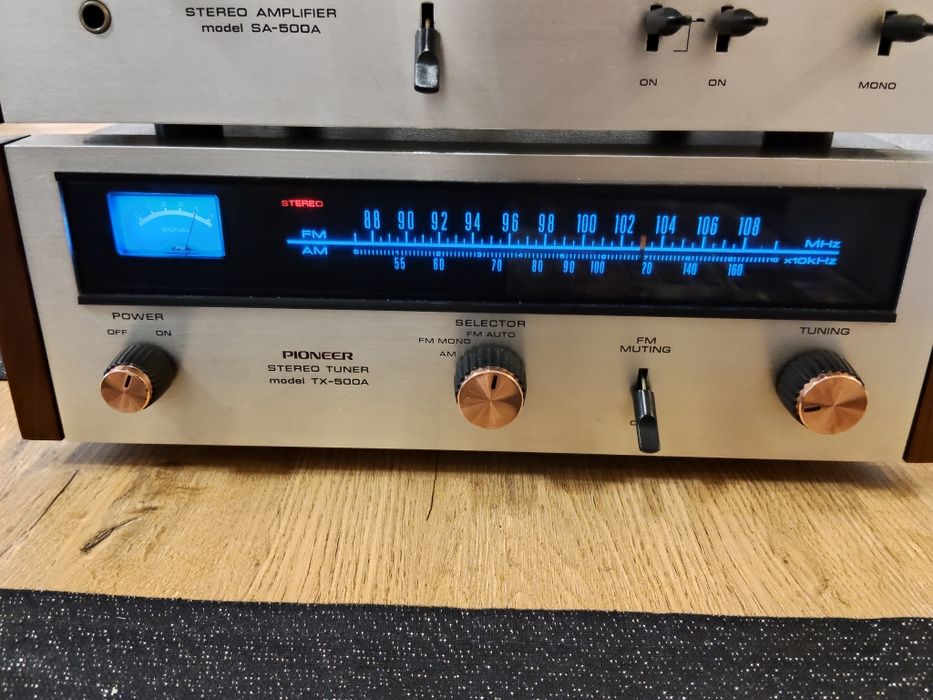 Wzmacniacz Pioneer SA 500A+Tuner TX 500A piękny stan