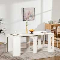 Mesa extensível multifuncional cozinha ou escritório branca de sala de jantar sem uso 180X85X75