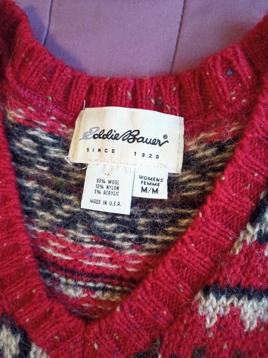 Винтажный свитер Eddie Bauer  размер М