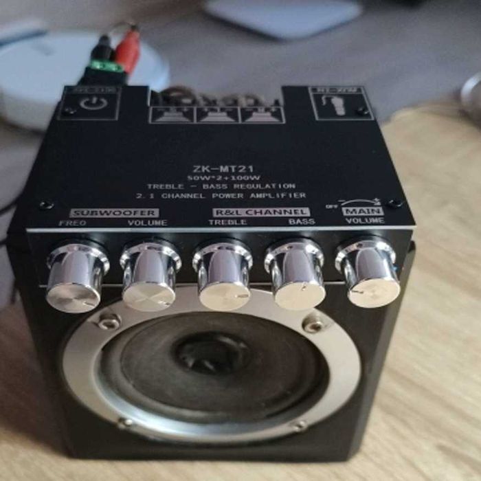 Усилитель мощности звука 2.1 канала 200 Вт сабвуфер (аудіо підсилювач)