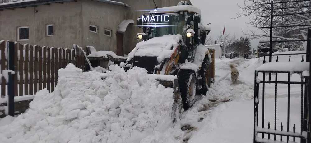 Odśnieżanie, usługi koparko ładowarką transport młot hydrauliczny