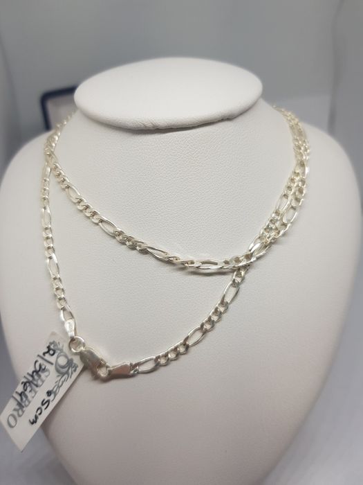 Srebrny łańcuszek splot Figaro srebro 925 długość 65cm