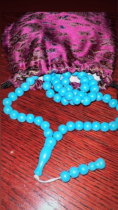 Tasbih-Muzułmański różaniec tasbih 3 x 33 paciorki + GRATIS