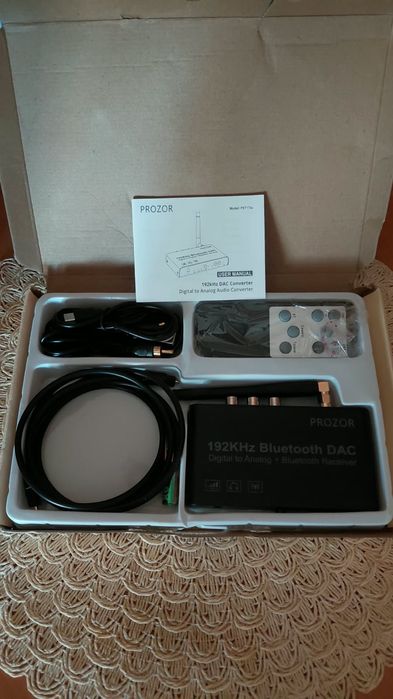 Цифро-аналоговий перетворювач ЦАП PROZOR 192 кГц з Bluetooth 5.0