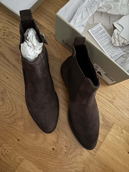 Trzewiki botki Lasocki z CCC r. 38 czekoladowe nowe jesienne