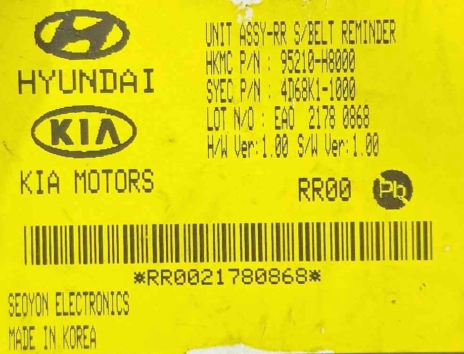 Módulo Eletrónico 95210-H8000 - KIA RIO IV