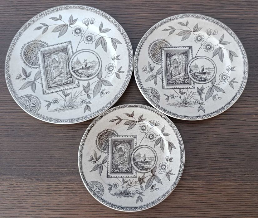 Pratos de Faiança Inglesa Raros