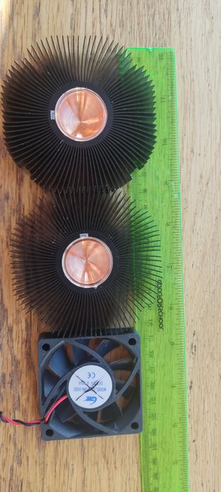 Кулери радіатори з мідною основою + вентилятор 12V (для GPU / DIY)
