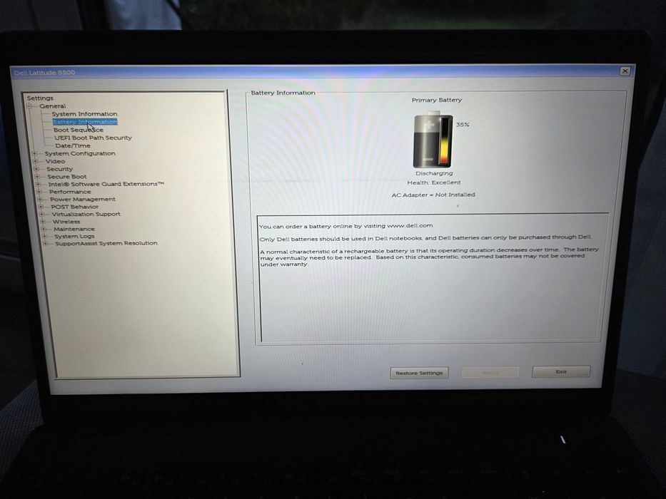 Laptop Dell Latitude 5500 8/256 GB i5-8265U SSD