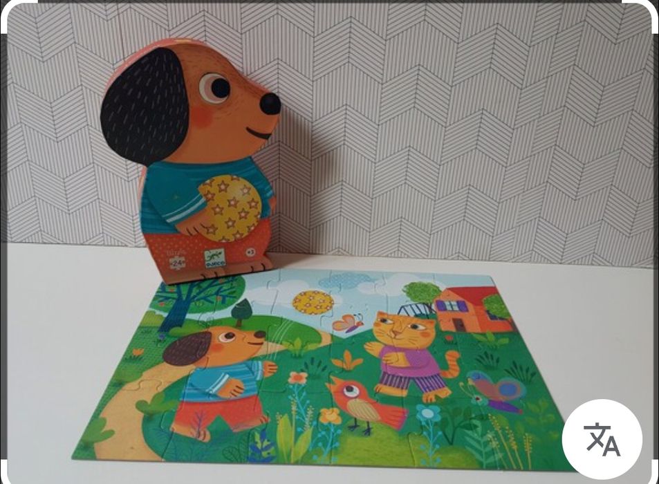 Puzzle Djeco silhueta wouaf wouaf