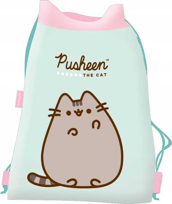 Plecak Szkolny Pusheen Mint Kot Kotek St.right Puszin Piórnik Worek Bi