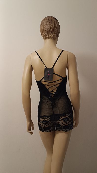 Camisa Noite transparente. Aberta no peito. Nova. S/M