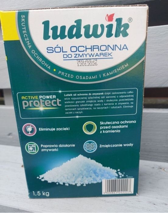 Tabletki do zmywarki i sól Ludwik