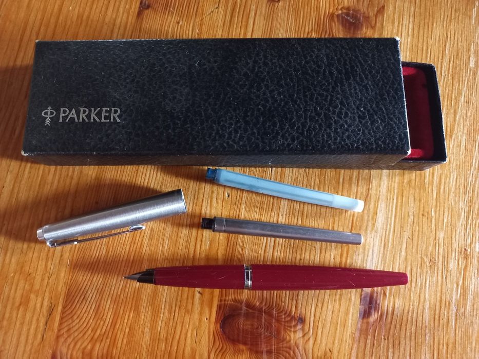 Caneta parker tinta permanente