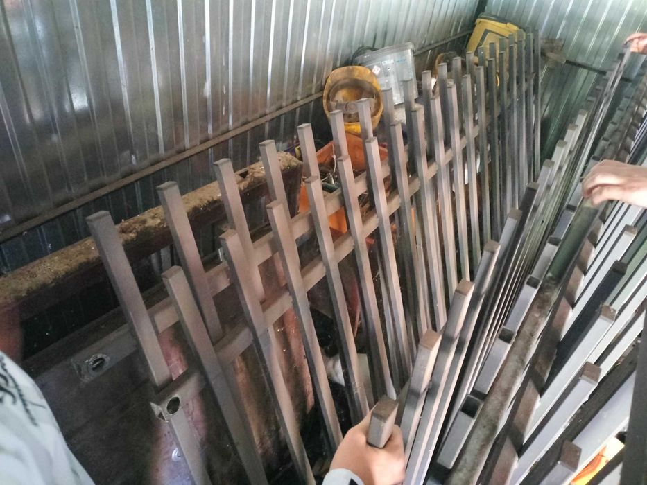 Brama przesuwna + przęsła ogrodzeniowe i furtka ocynkowane (20m)