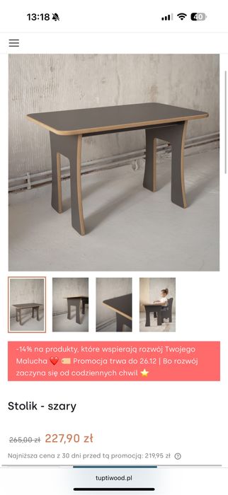 Stolik dziecięcy używany