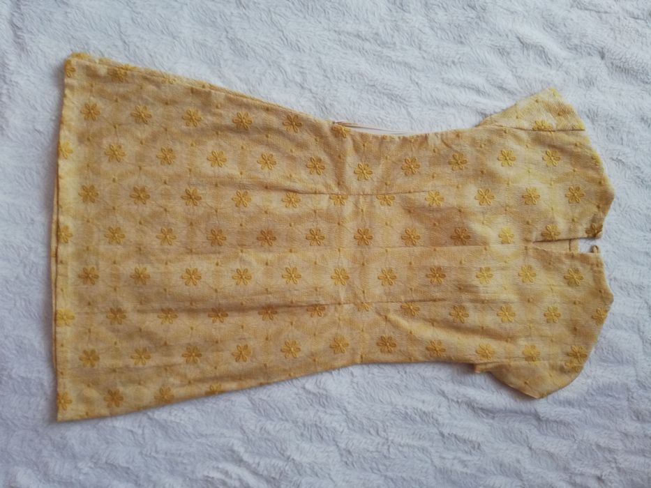 Sukienka retro żółta