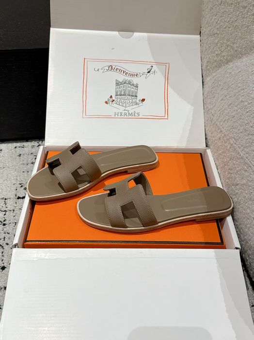 Buty, Klapki damskie, skóra naturalna 85-41