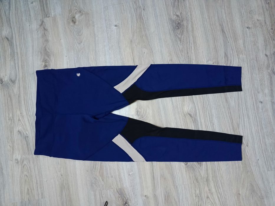 Legginsy spodnie sportowe damskie rozmiar L siateczka nowoczesne