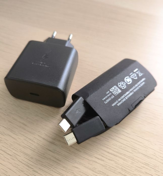 NOWY ZESTAW Szybka Ładowarka 45W do telefonu + kabel USB-C